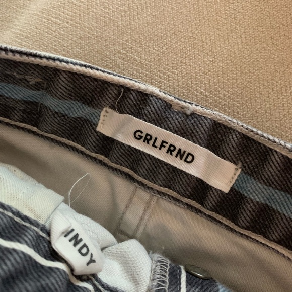 GRLFRND Cindy High Rise Cut Off Short Taffy Stripe Revolve 25 - Picture 4 of 6